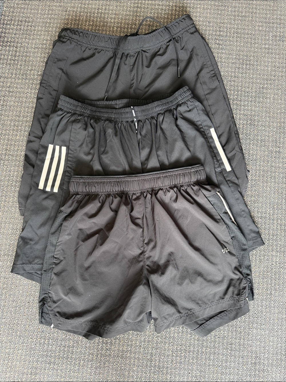 Men’s running shorts bundle- Adidas, DSG, 32 DEGREES SEE DESCRIPTION